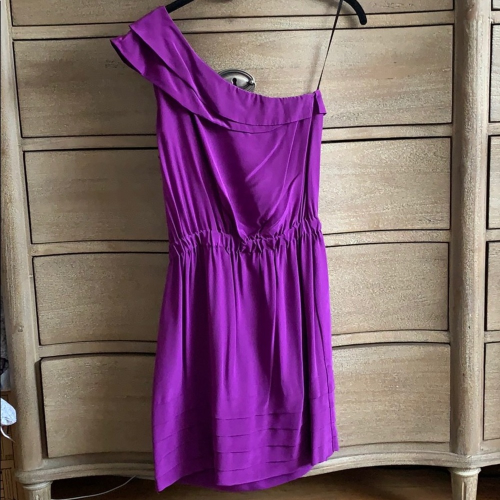 Postella Small Purple One Shoulder Dress